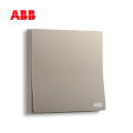轩致系列一位单控开关 16AX, 折边, 朝霞金, AF127-PG;10183496
