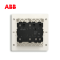 轩致系列三位单控开关 16AX, 折边, 朝霞金, AF123-PG;10183500