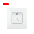 ABB开关插座由雅系列白色一位八芯超5类电脑插座AP33144-WW;10139795