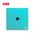 轩致系列一位带分支电视插座, 爱琴海蓝, AF304-AB;AF304-AB