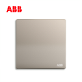 轩致系列一位单控开关 16AX, 折边, 朝霞金, AF127-PG;10183496