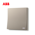 轩致系列一位单控开关 16AX, 折边, 朝霞金, AF127-PG;10183496