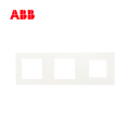 ABB开关插座由悦系列白色三联边框AG63153-W;10121851